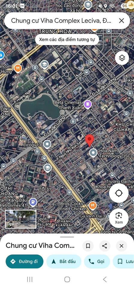 Chính chủ gửi bán cc viha leciva 107 nguyễn tuân 3pn 96.91m2 ban công tây bắc tầng cao 0966 849 ***