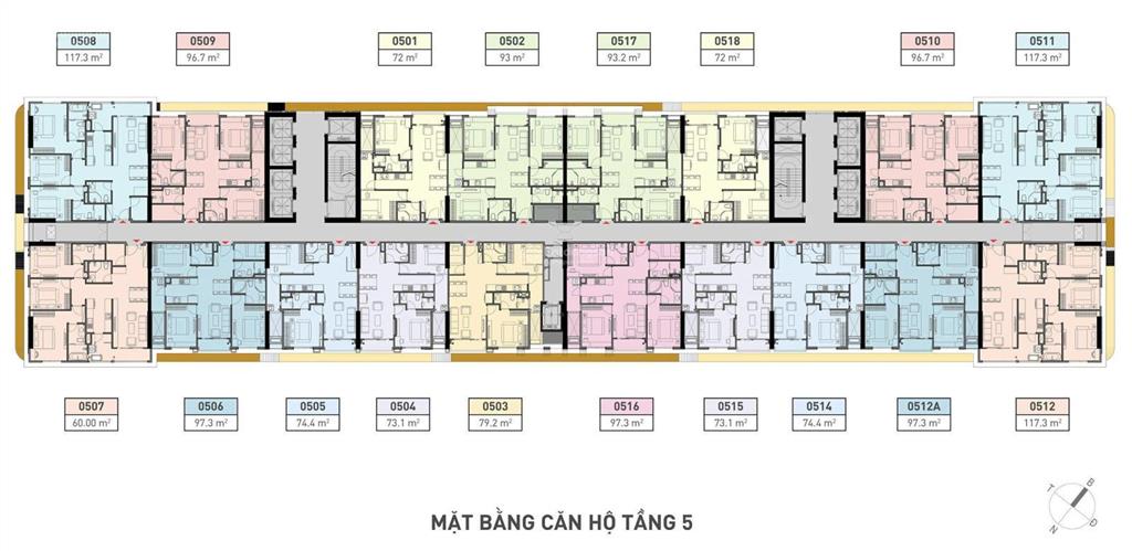 Chính chủ gửi bán cc viha leciva 107 nguyễn tuân 3pn 96.91m2 ban công tây bắc tầng cao 0966 849 ***