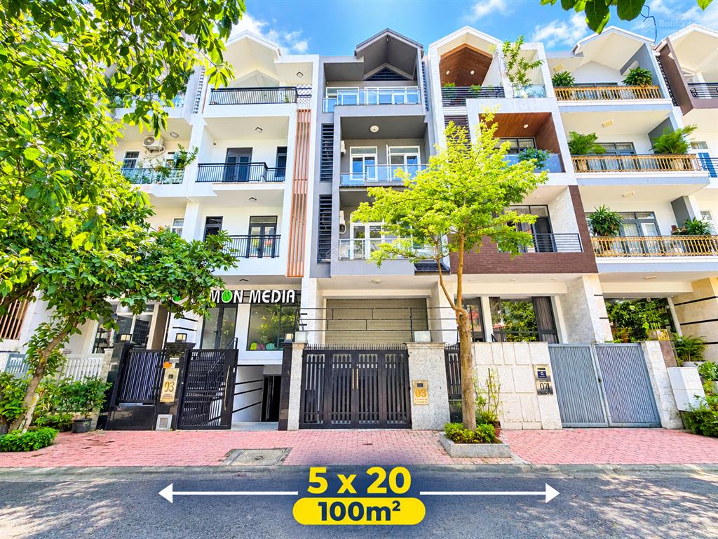 Cho thuê nhà phố full nội thất kdc him lam chỉ 45 triệu/tháng có 5pn,  0989 866 ***