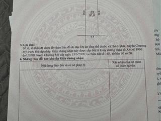 Bán gấp lô mặt đường quốc lộ 6a đối diện tập đoàn cp kcn phú nghĩa, lô hiếm diện tích dưới 100m2