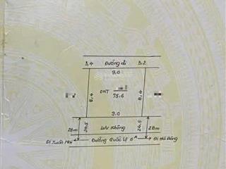 Đẹp nhất ql 6a, lô đất 75.6m2 full thổ cư mặt quốc lộ kd siêu đỉnh, mặt tiền rộng rãi lên tới 9m