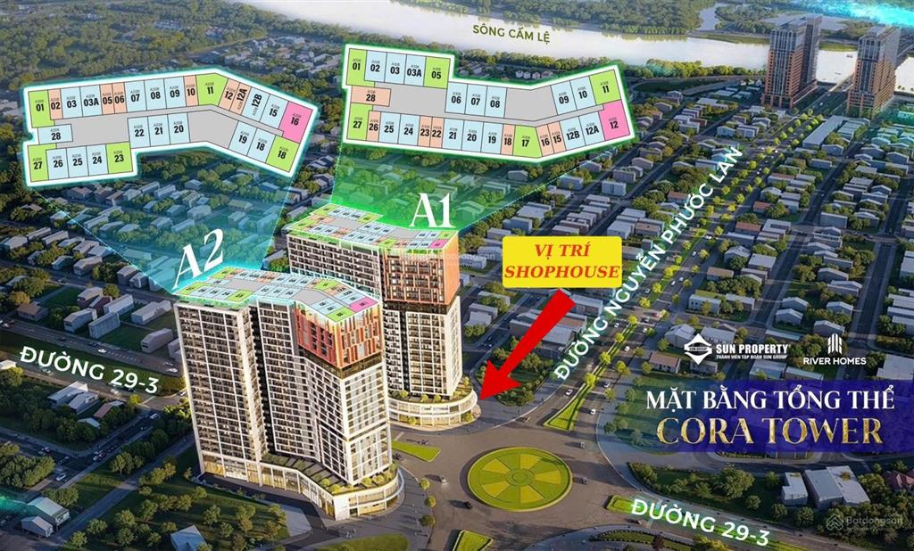 5,9 tỷ sở hữu shophouse mặt tiền nguyễn phước lan  sun cora