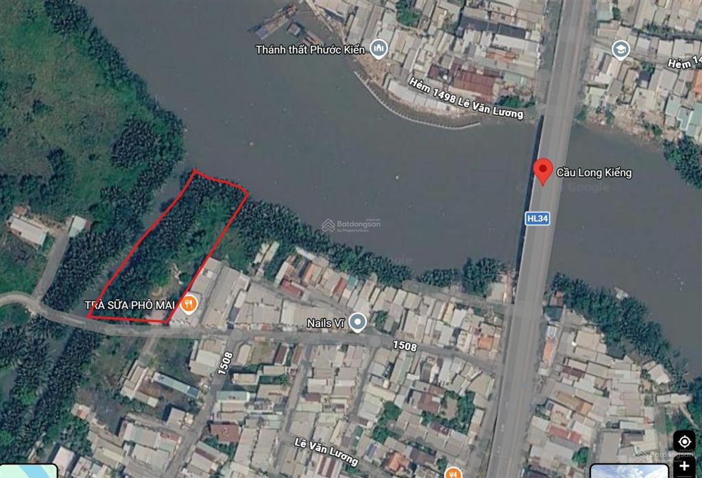Bán gấp 2.539,1m2 đất ven rạch long kiểng, nhơn đức, nhà bè  sẵn 900m2 thổ cư, hẻm ô tô nhựa