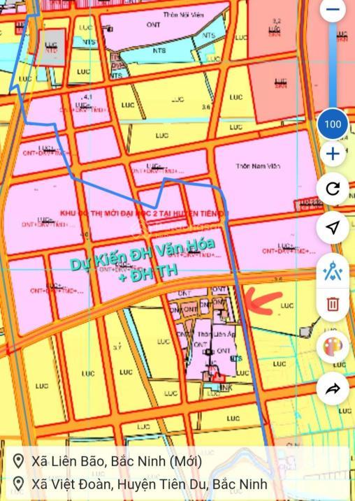 Bán đất nền 287 liên bão, tiên du, bắc ninh 26 triệu/m2, 132m2