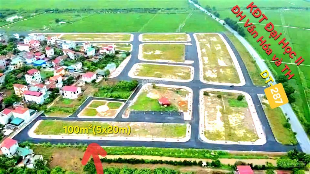 Bán đất nền 287 liên bão, tiên du, bắc ninh 26 triệu/m2, 132m2