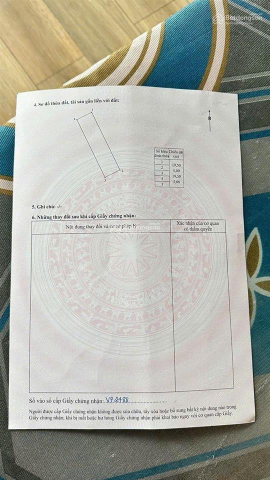 Bán đất tại đường 285, tiên du, bắc ninh, 3,7 tỷ, 98m2