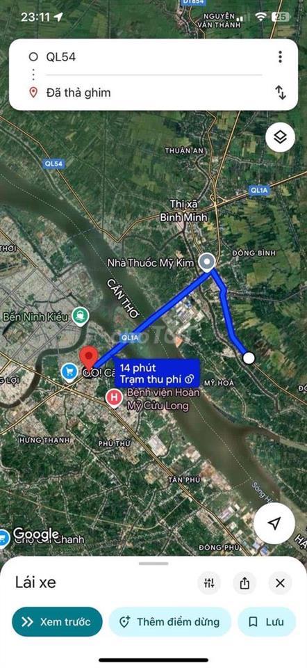 Đất mặt tiền Quốc lộ 54 phường Đông Thành