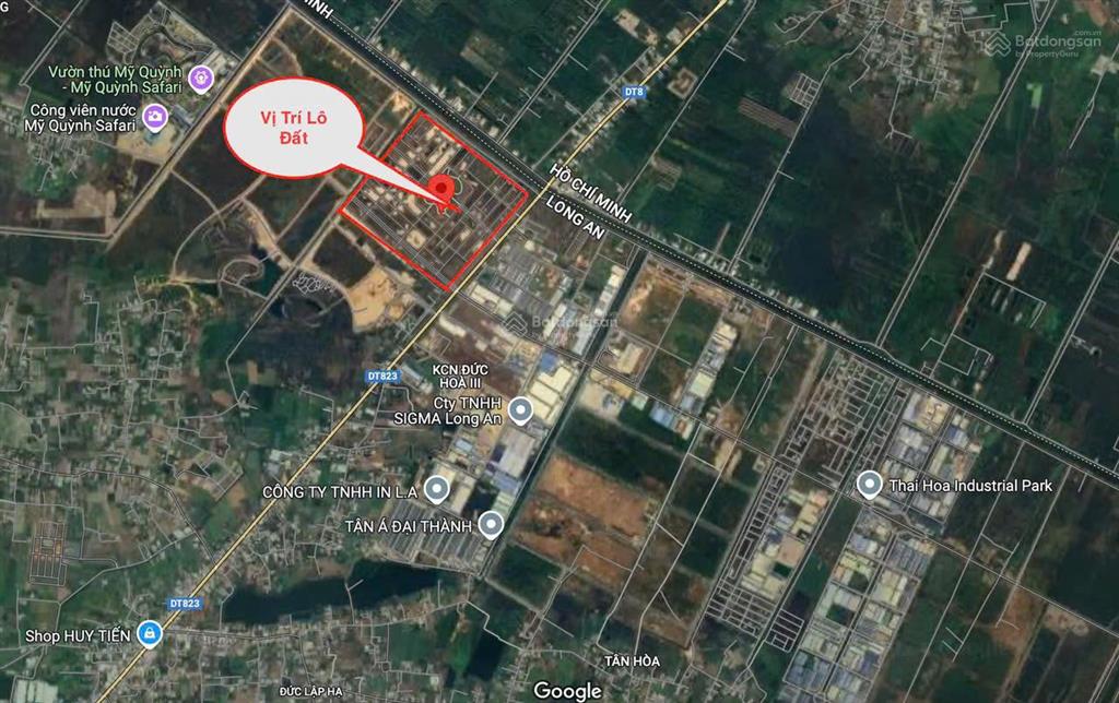 Lô đất mặt ngoài ngay cổng vào, cạnh công viên, khu dân cư daresco đức hoà, 140m2, thương lượng