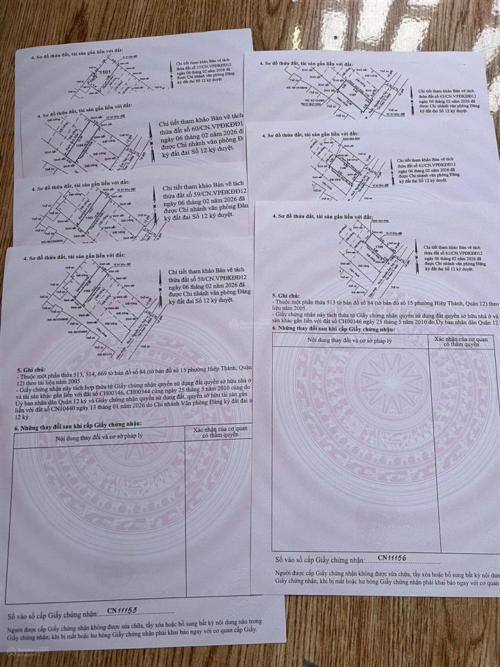 Bán 7 lô đất tại trần thị hè, 4,6 tỷ, 64m2, hàng hiếm giá cực chất