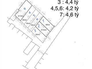 Bán 7 lô đất tại trần thị hè, 4,6 tỷ, 64m2, hàng hiếm giá cực chất