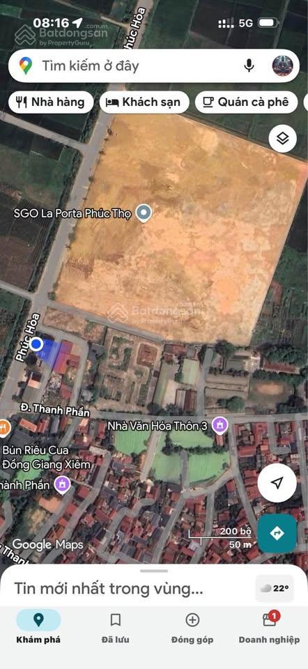 (chính chủ) bán lô đất tại phúc thọ  hà nội, ô tô vào tận nhà.