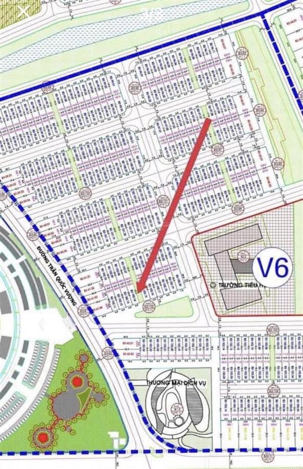 Siêu phẩm đất nền kẹp vệt cây xanh đối diện công viên fpt
