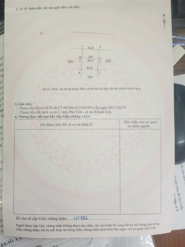 Bán lô đất phân lô 45m2 phú vinh sát kđt mailand mặt tiền khủng 6 mét