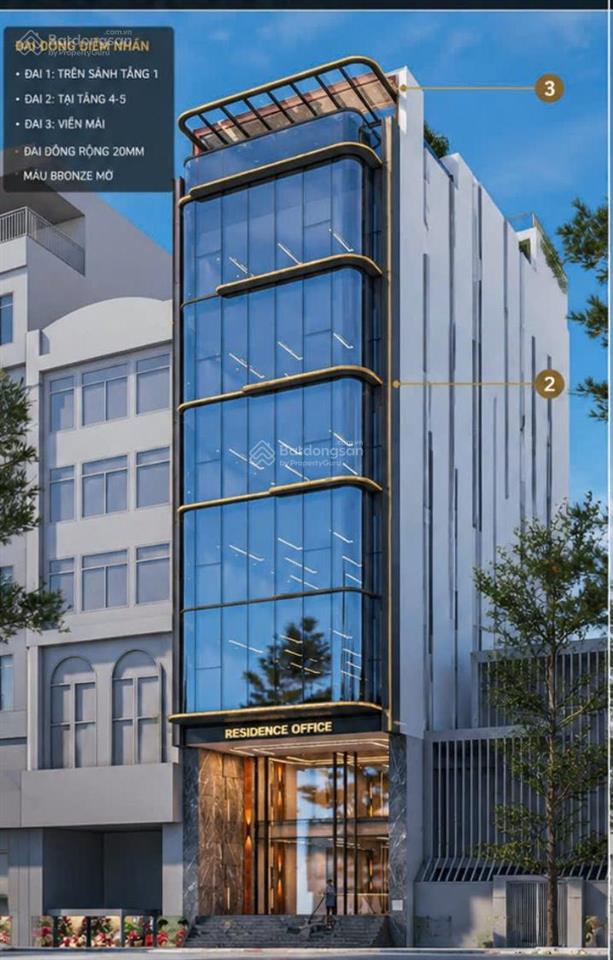 Cho thuê nguyên tòa văn phòng hiện đại 180m2 x8 tầng