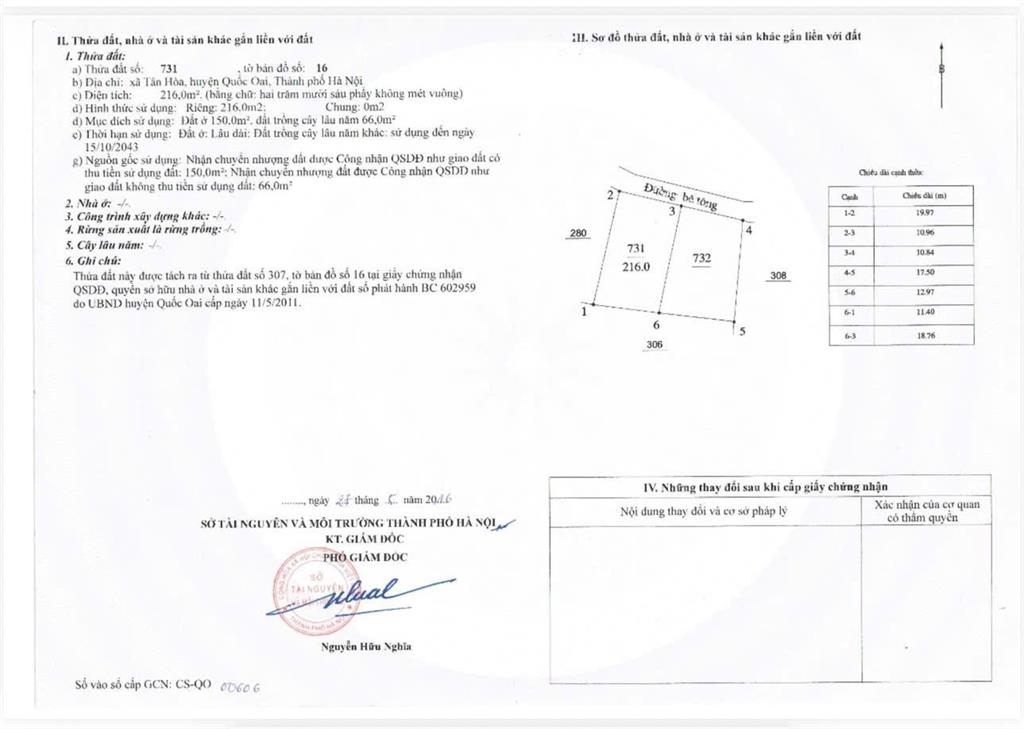 Bán đất tại xã cộng hòa, huyện quốc oai, hà nội, 18 triệu / m2, 416 m2, đẹp, nhiều tiện ích