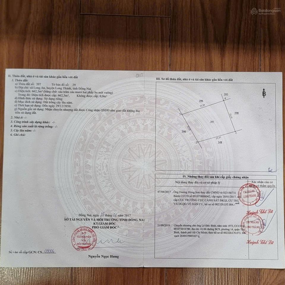 Cần vốn bán lô đất sát sân bay long thành