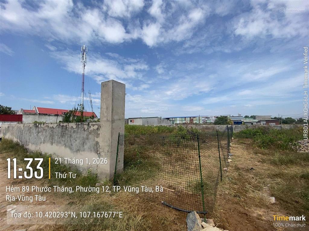 Bán đất 500m2 tại phường 12, vũng tàu, giá 3,9 tỷ vnd