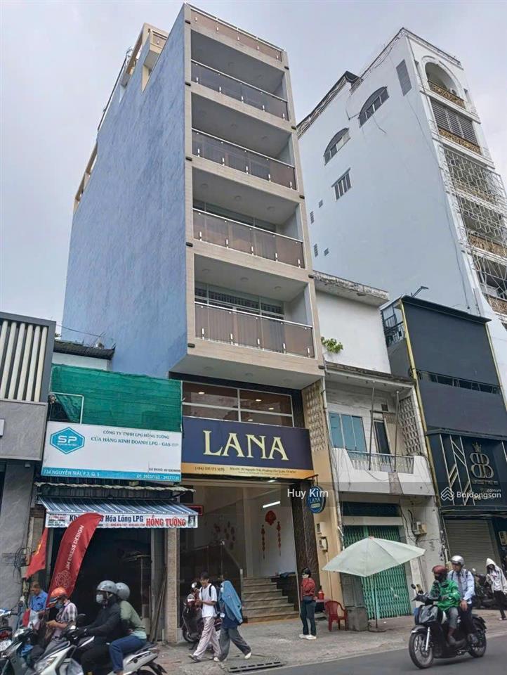 Bán tòa nhà hầm 8t mt 132 nguyễn trãi, p. 3, q. 5 (4.75x21m  97.9m2), hđt 160tr/th, 72 tỷ tl