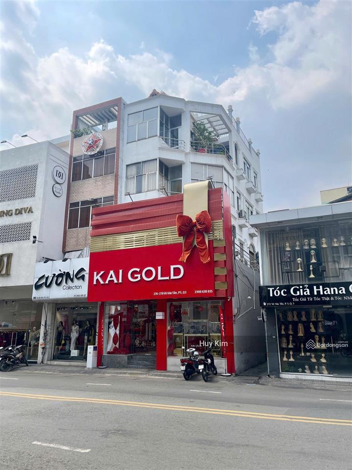 Bán nhà góc 3mt 276  278 võ văn tần, p.5, quận 3 (7x13.5m  107.4m2), giảm còn 65 tỷ tl