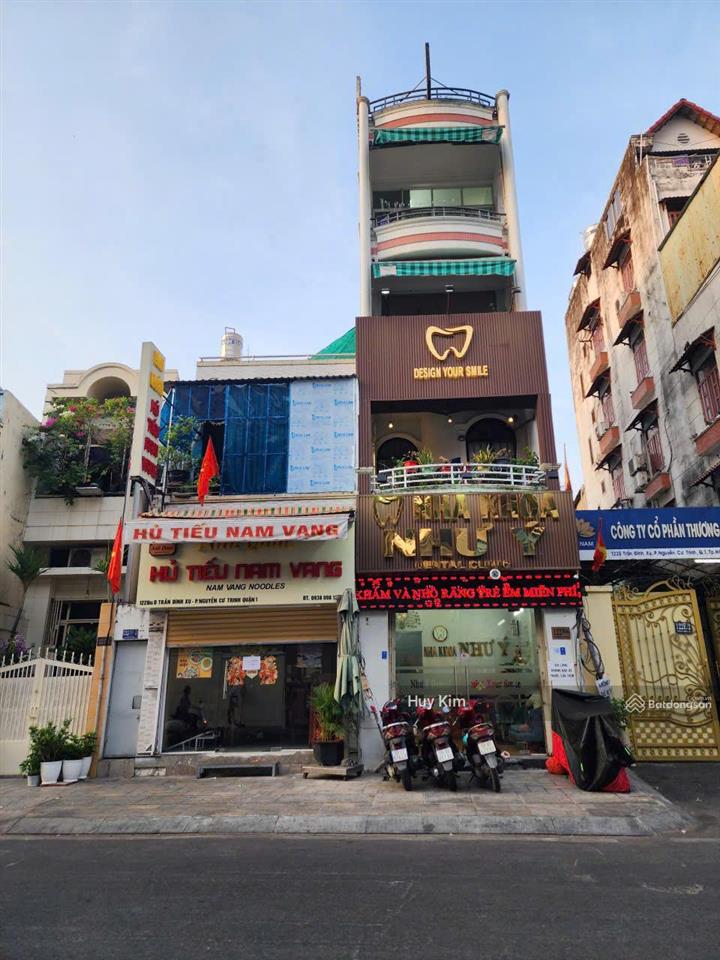Bán nhà góc 2mt 122bis trần đình xu, q.1 (3.6x13m, nở hậu 5.3m), hđt 56tr/th, 22.5 tỷ tl