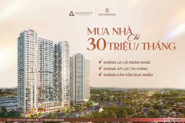 Bán căn 1.5pn tòa rose hoang huy commerce view tttp xem pháo hoa, giá cực tốt