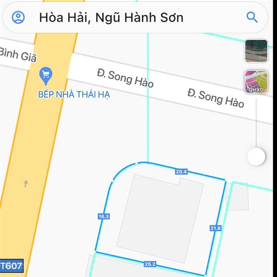 Bán lô góc 2 mặt tiền đường trần đại nghĩa và đường song hào, thuộc khu đô thị phú mỹ an