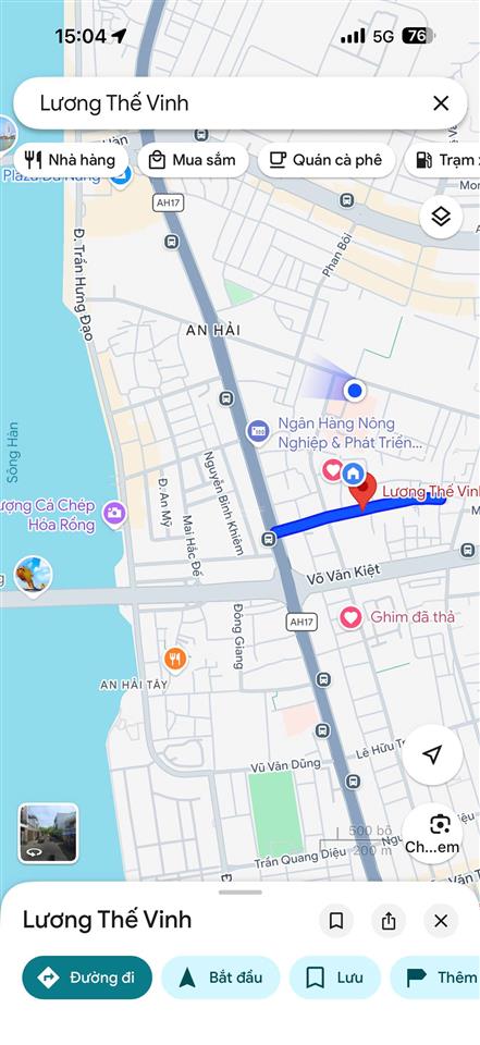 Bán đất tại đường lương thế vinh, phường an hải nam, đà nẵng, giá cực chất 135 triệu/m2