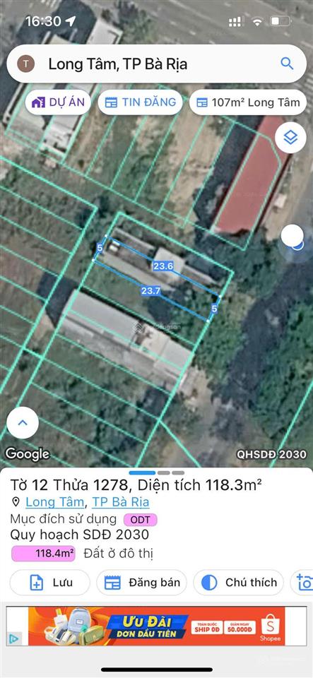 Bán nhà 1 trệt đường trần phú tâm long tp hcm