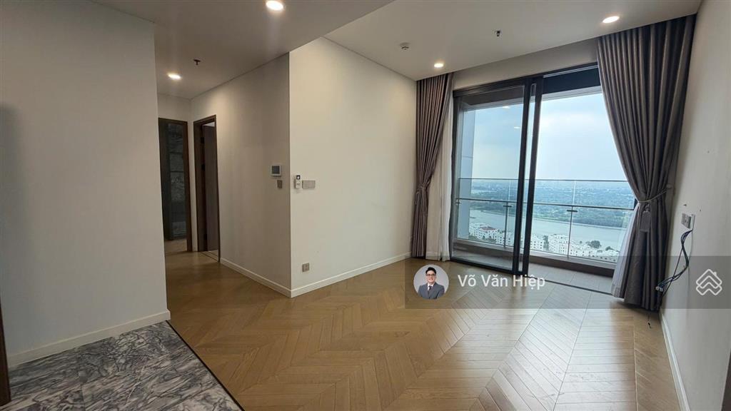 View sông 2 phòng ngủ nhà trống cho thuê giá 33 triệu lumiere riverside