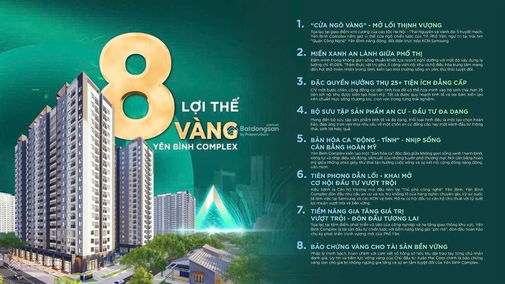 Cần bán căn hộ 2pn view hồ điều hòa tại chung cư complex yên bình phổ yên