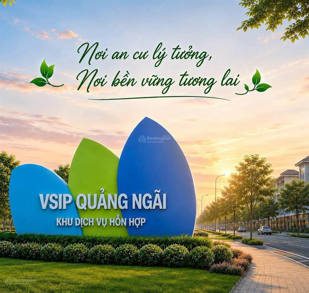 132m2 lô đất nền khu dịch vụ hỗn hợp vsip mặt tiền 13m