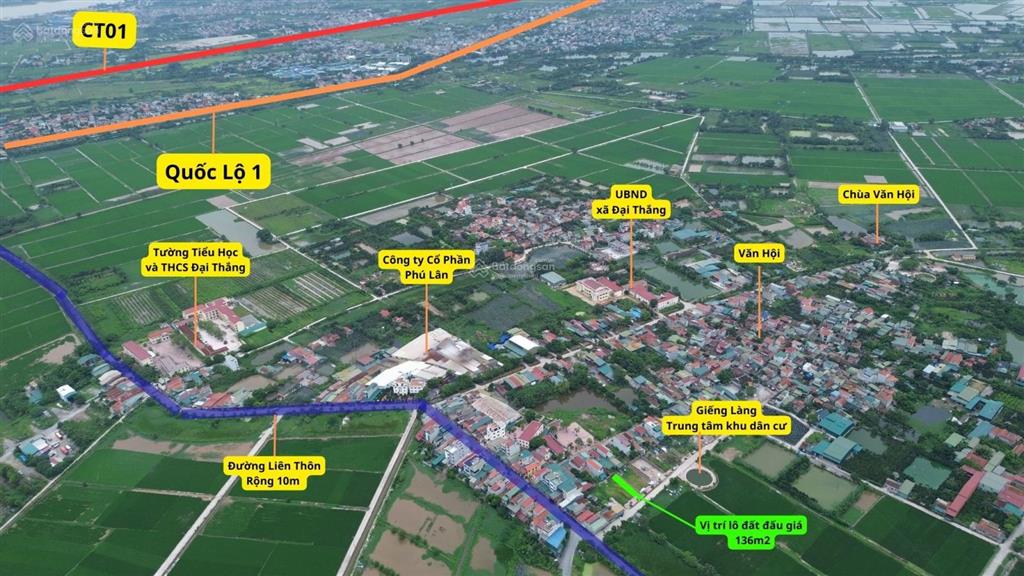 Đất đấu giá đẹp nhất phượng dực  phú xuyên  136m2 mặt thoáng vĩnh viễn, đường rộng