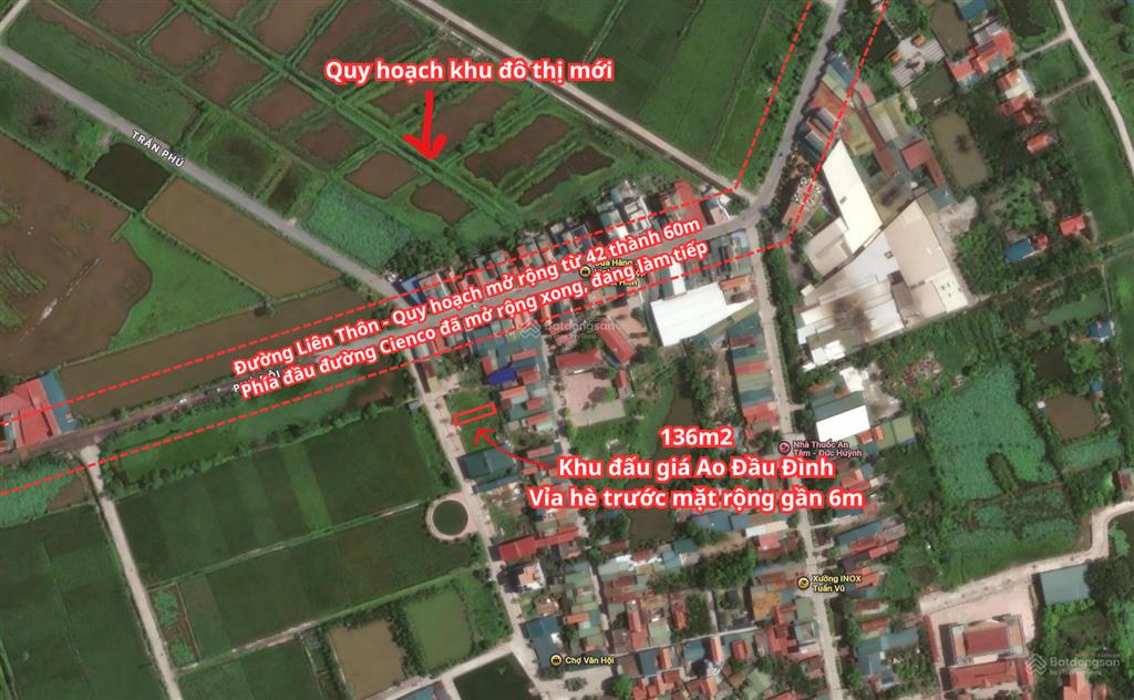 Đất đấu giá đẹp nhất phượng dực  phú xuyên  136m2 mặt thoáng vĩnh viễn, đường rộng