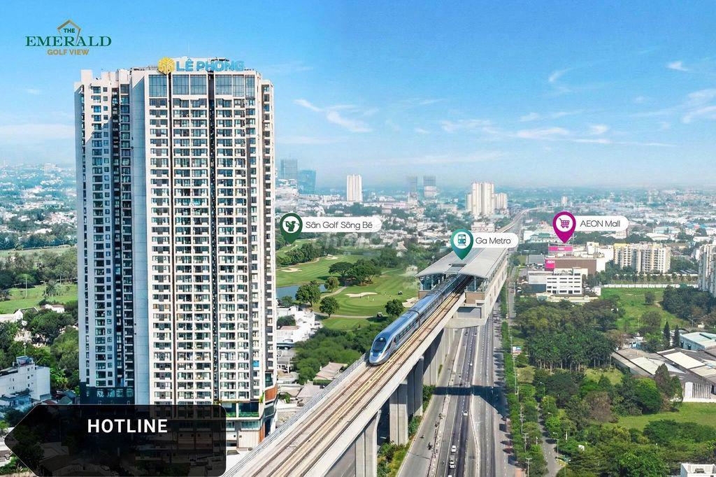 GẤP! Căn hộ Emerald Golf View 1PN 52,5m2,FULL NỘI THẤT, giá chỉ 2,1tỷ