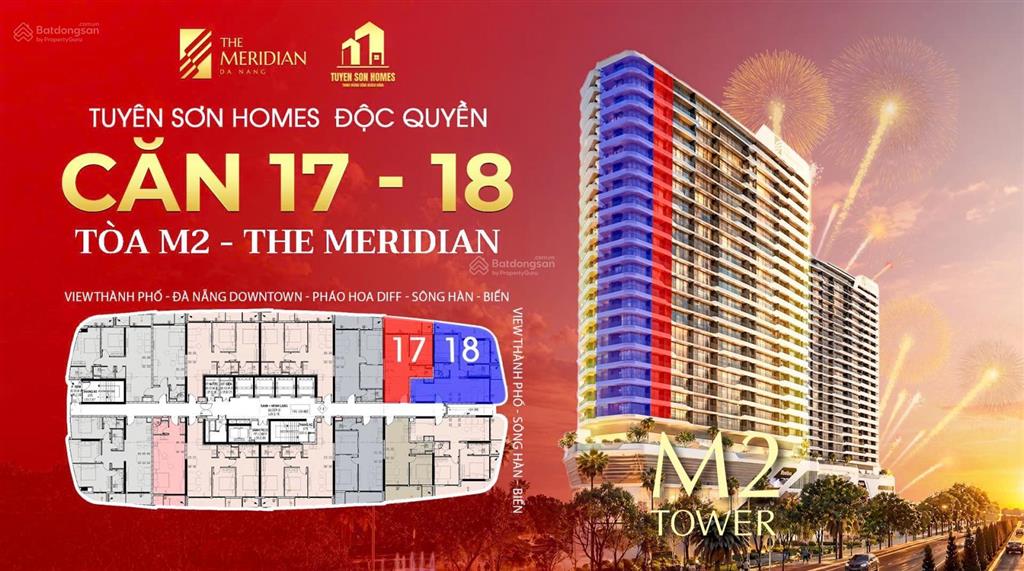 Căn hộ độc quyền căn 17 tòa m2 the meridian view pháo hoa quốc tế diff đỉnh nhất đà nẵng
