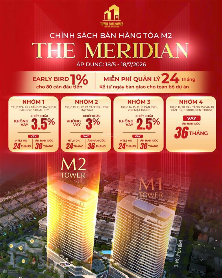 Căn hộ độc quyền căn 17 tòa m2 the meridian view pháo hoa quốc tế diff đỉnh nhất đà nẵng