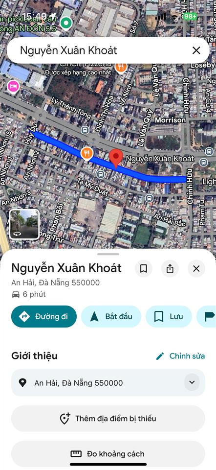 Lô đất vàng nguyễn xuân khoát khu phố hàn quốc cách biển phạm văn đồng chỉ 200m giá đầu tư