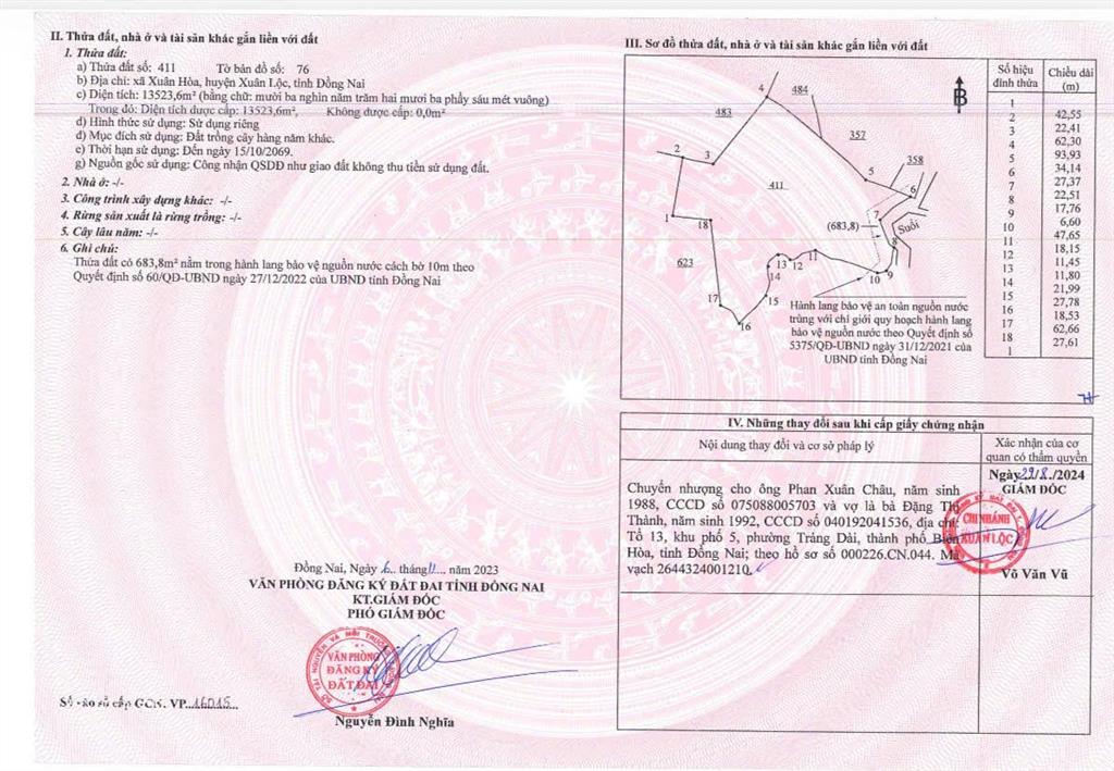 Chủ gộp cần bán , 6 ha đất trồng tràm tại xã xuân hoà. giá rẻ