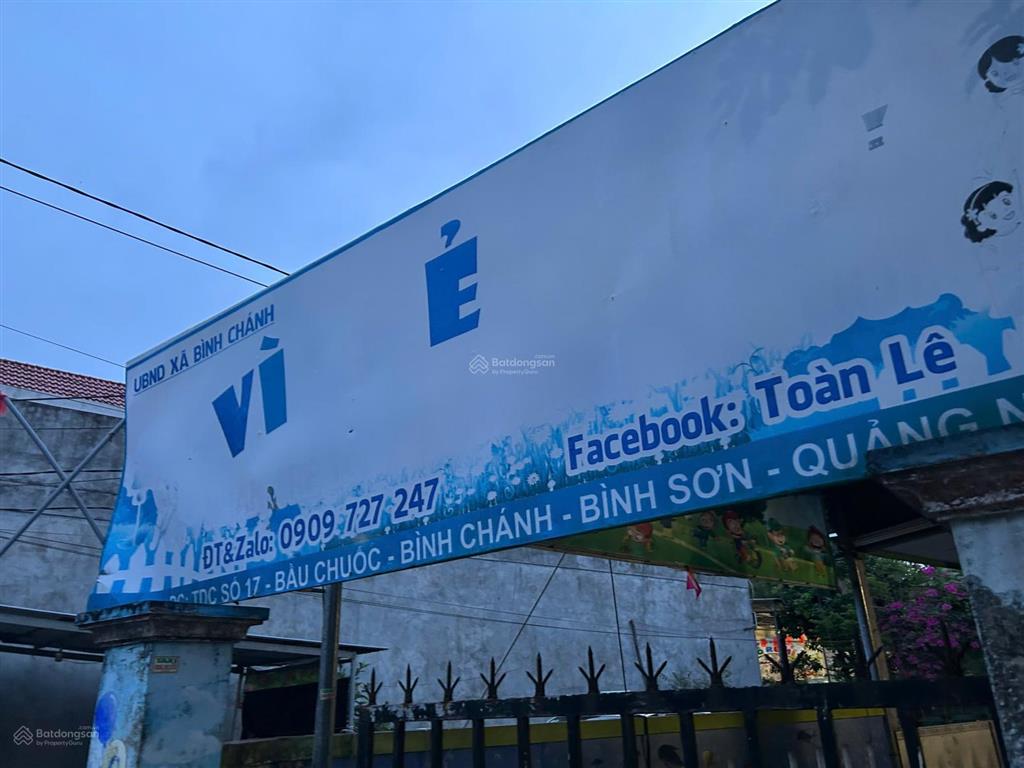 Bán đất đường bầu chuốc, bình sơn, 900 triệu, 120 m2, pháp lý đầy đủ, giá tốt hàng hiếm