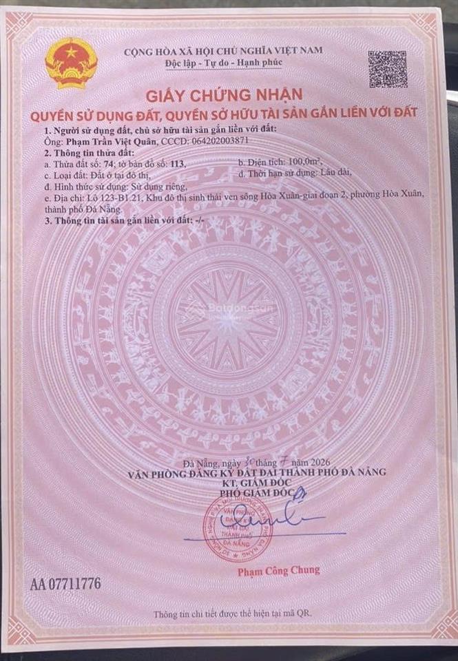 Bán nhà 3 tầng đường bùi thiện ngộ, hòa xuân đà nẵng, giá 6 tỷ thương lượng trực tiếp