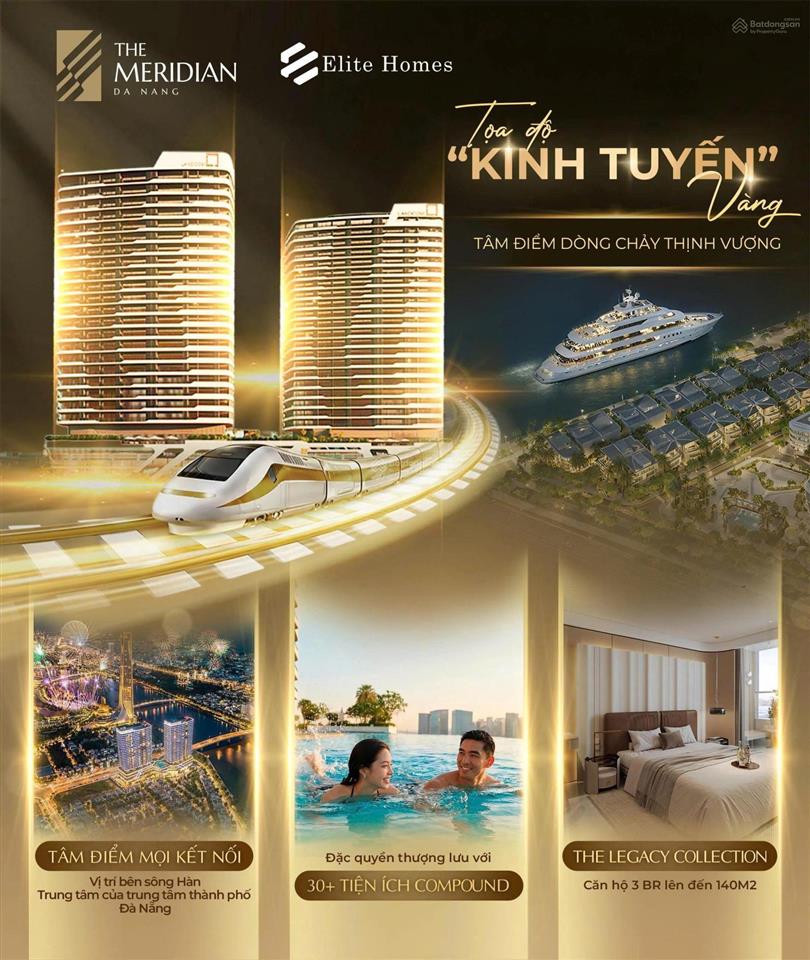 Sang nhượng căn 2pn the meridian view da nang downtown. full chiết khấu 5% từ cđt.