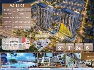 Độc quyền căn 1pn m1.14.05 view pháo hoa dự án the meridian  giỏ hàng f1  không qua trung gian