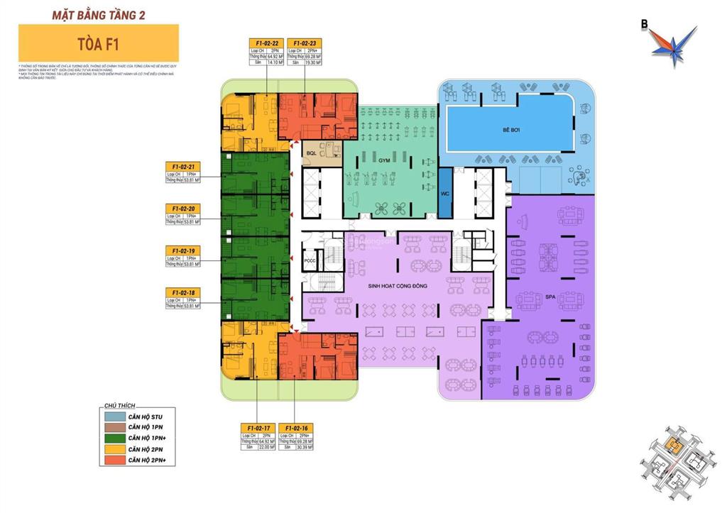 Căn góc 2pn f11x15. tts chỉ còn 3ty146.  em nhung check quỹ độc quyền tòa f1 fours tower