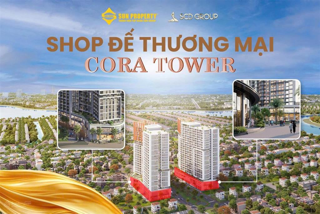 Mở bán shophouse khối đế cora hòa xuân  sở hữu tài sản, khai thác dòng tiền. chiết khấu đến 21%