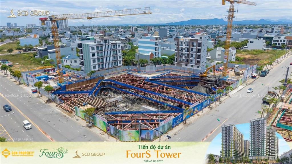 Căn 3pn toà f2 fours tower ck tts 19%. view trực diện biển sơn thuỷ và sông cổ cò