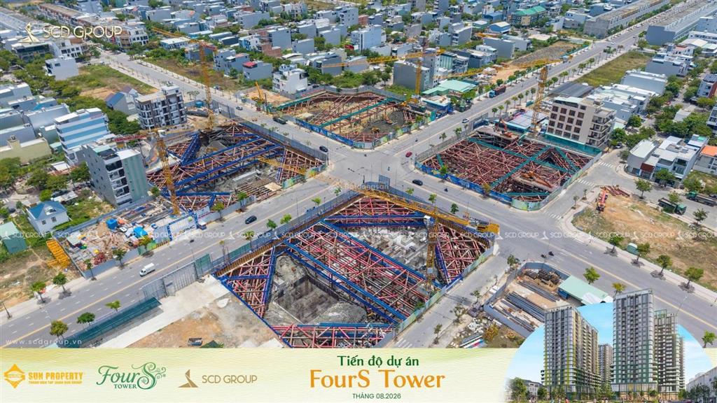 Căn 3pn toà f2 fours tower ck tts 19%. view trực diện biển sơn thuỷ và sông cổ cò