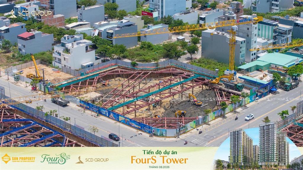 Căn 3pn toà f2 fours tower ck tts 19%. view trực diện biển sơn thuỷ và sông cổ cò