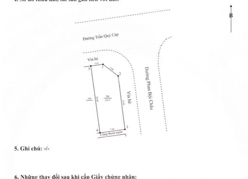 Cần bán lô góc 2 mt đường 10,5m trần quý cáp vs phan bội châu  vị trí tt thành phố  giá tốt