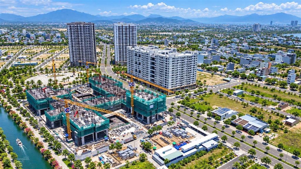 Sập hầm lô view kênh ngay chân tòa fpt plaza 4 giá trị kinh doanh cao