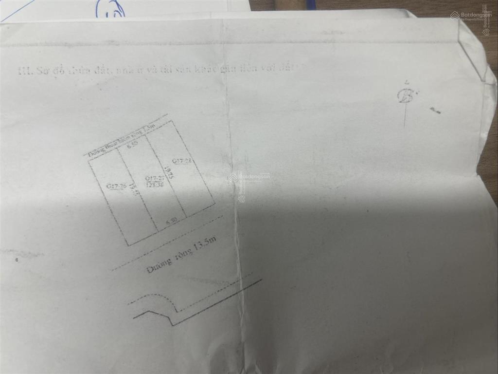 Bán đất tại mặt tiền xuân diệu, xã nam phước, tp. đà nẵng, 128,38 m2, vị trí thuận lợi kd